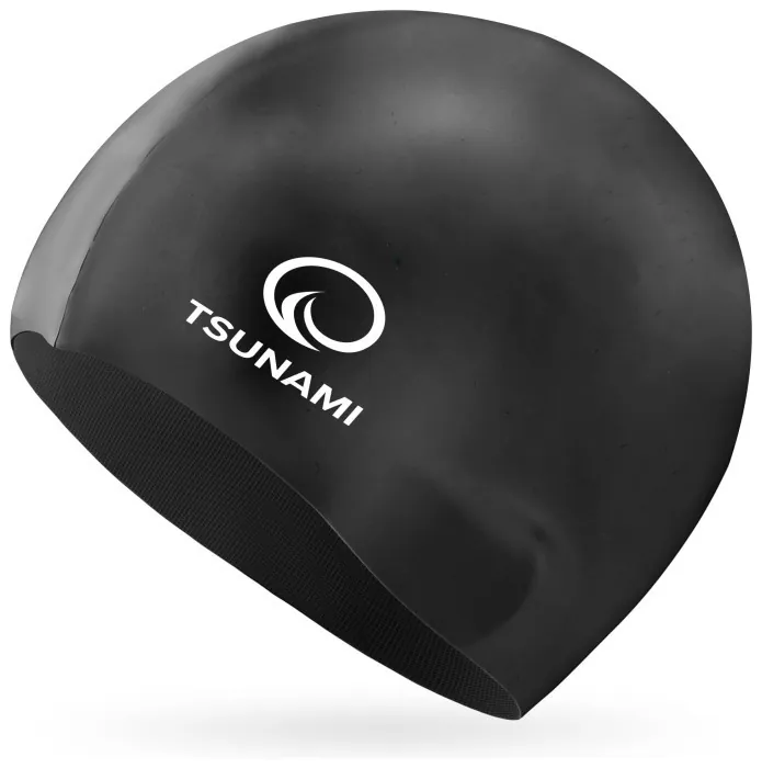 Шапочка для плавания TSUNAMI Kids детская Black (P-5905973401791)