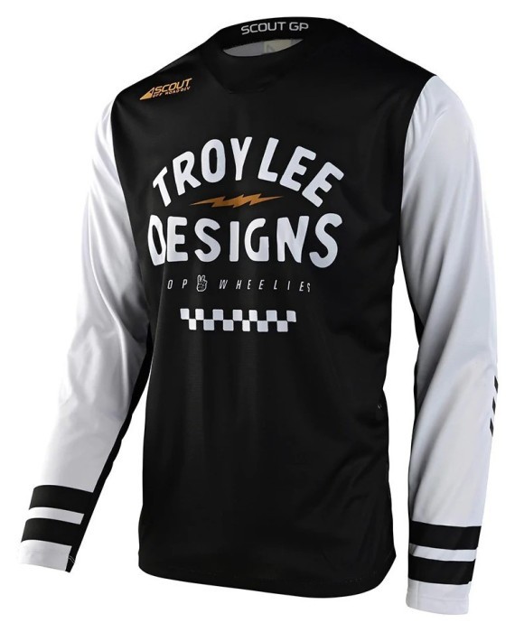 Мото Джерсі TLD Scout GP Jersey RIDE ON [BLACK/WHITE] L