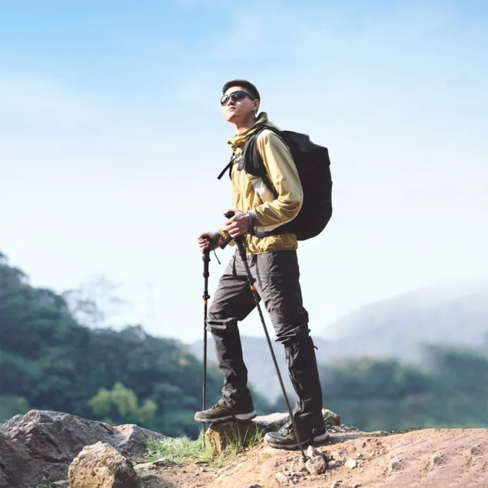 Трекінгові палиці 2шт. Naturehike CNK2450DS013, 115-135 см, чорні
