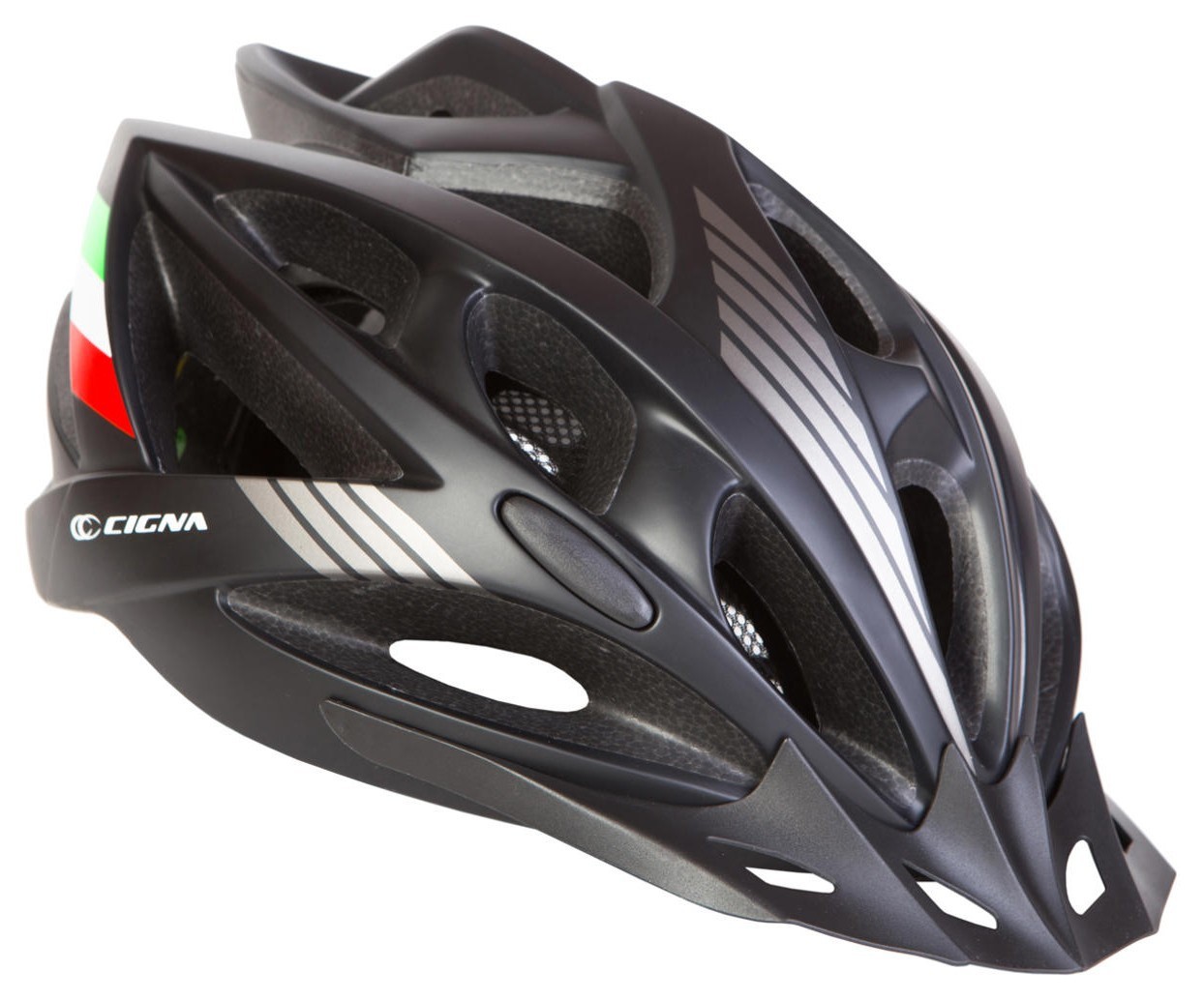 Шолом велосипедний з козирком CIGNA WT-036 (Чорний)