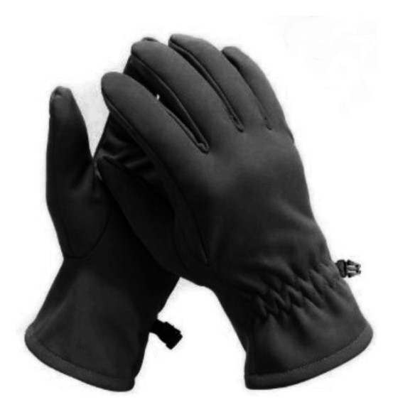 Рукавички LOGOS Softshell на флісі, чорний, укр
