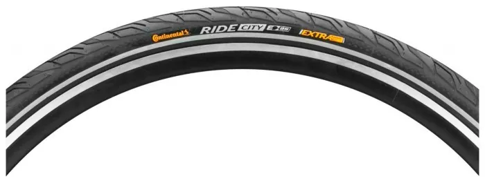 Покришка Continental Ride City, 26 x 1.75, Чорна, не складна, світловідбиваюча