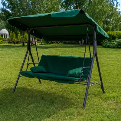 Качели с подушками на 3 человека LEOBRO Green