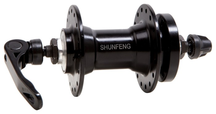 Втулка передняя AL 32H под диск SHUNFENG SF-A217F черн. пром. подшипниковые. с эксцентром.