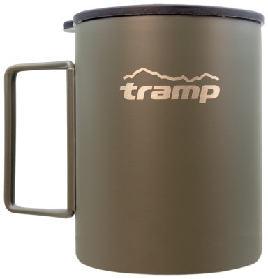 Термокружка TRAMP зі складаними ручками та поїлкою 400мл UTRC-137 olive