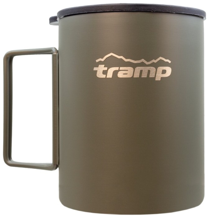 Термокружка TRAMP зі складаними ручками та поїлкою 400мл UTRC-137 olive, укр, укр