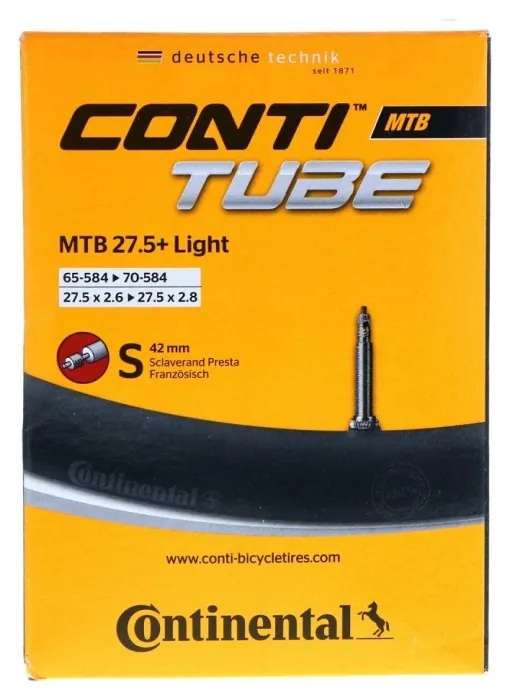 Камера Continental MTB Tube Light 27.5" S42 RE [47-584->60-584]
