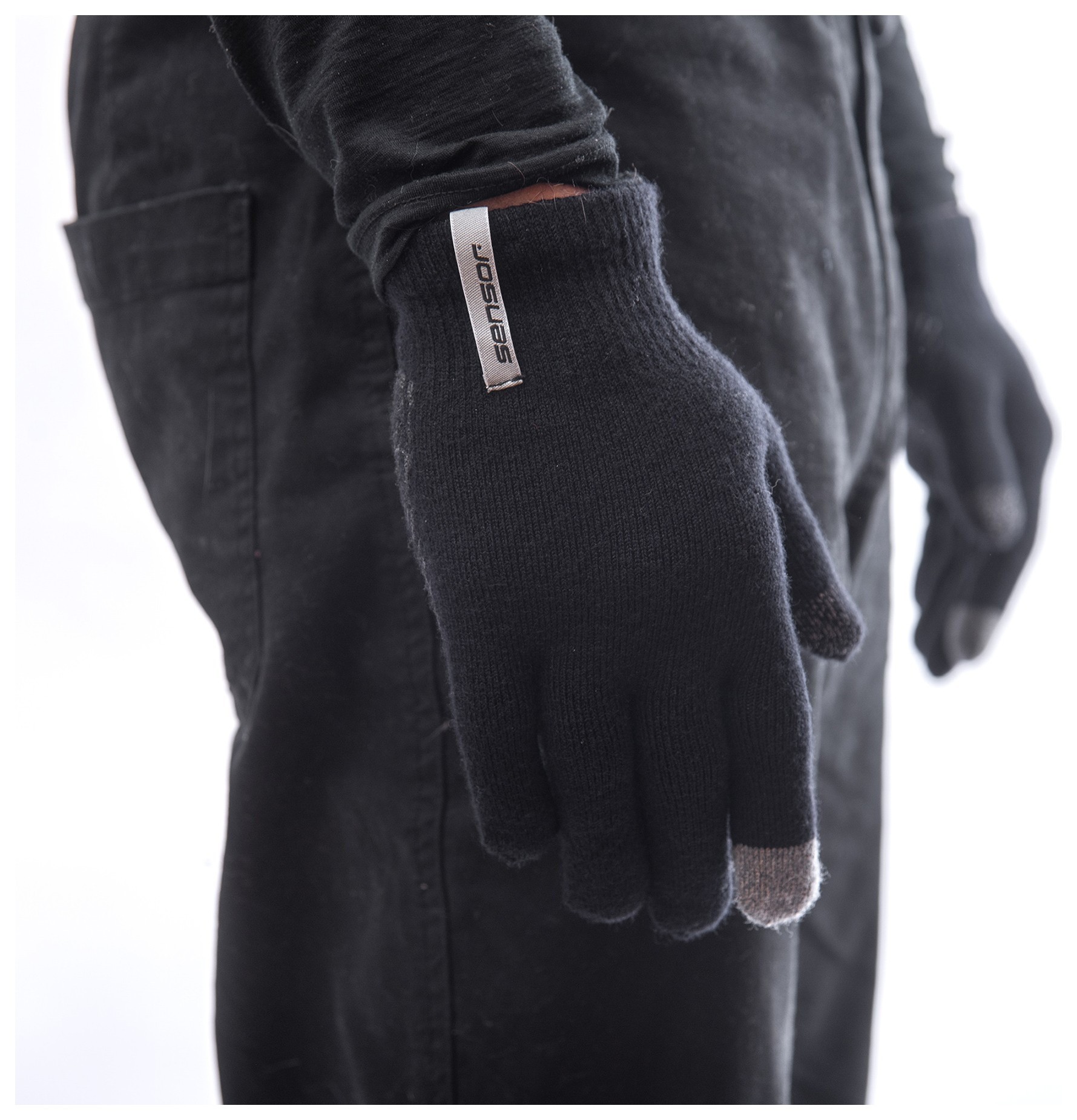 Перчатки Sensor Merino black 22200116, SU51M-black