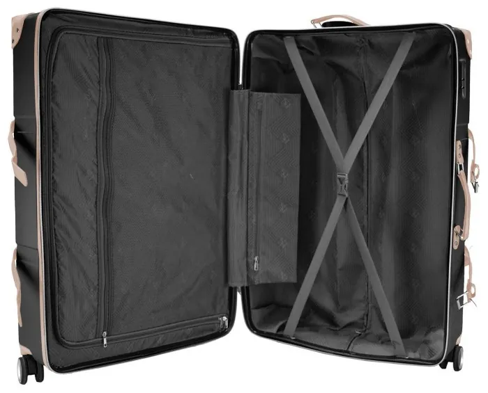 Валіза Semi Line 28" (L) Black/Pink Cream (T5671-4)