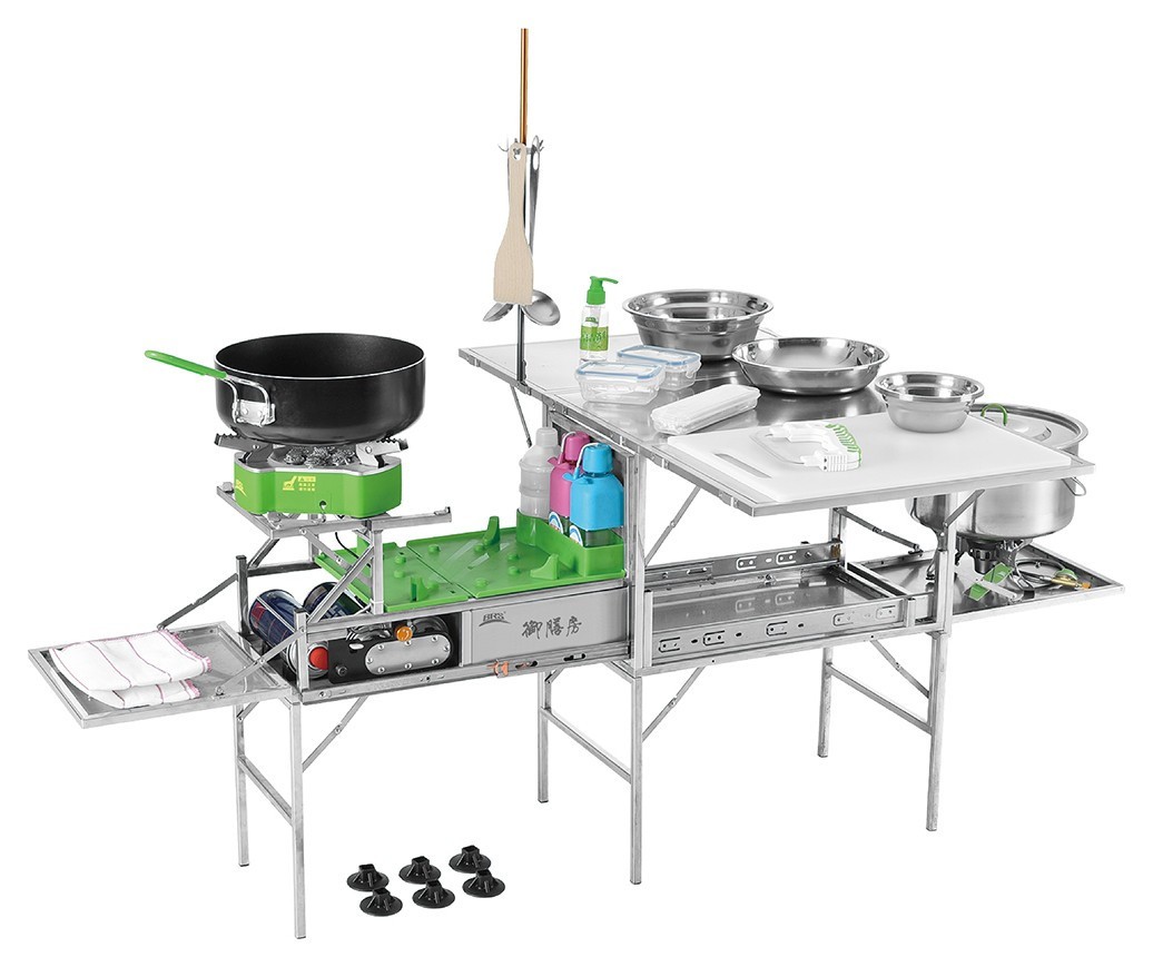 Кемпінгова портативна кухня із столом BRS-96, укр, укр