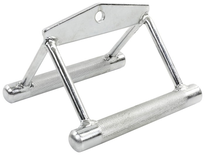 Ручка для нижней тяги двойная EasyFit хромированная