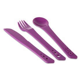 Lifeventure вилка, ложка, нож Ellipse purple