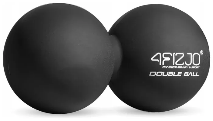 Масажний м'яч подвійний 4FIZJO Lacrosse Double Ball 6.5 x 13.5 см Black (P-5907222931226)