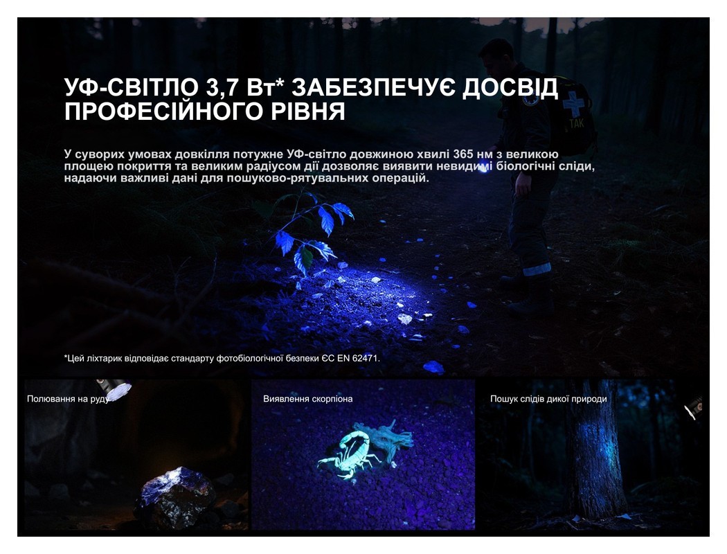 Ліхтар пошуковий ручний Fenix LR35R PRO, укр, укр