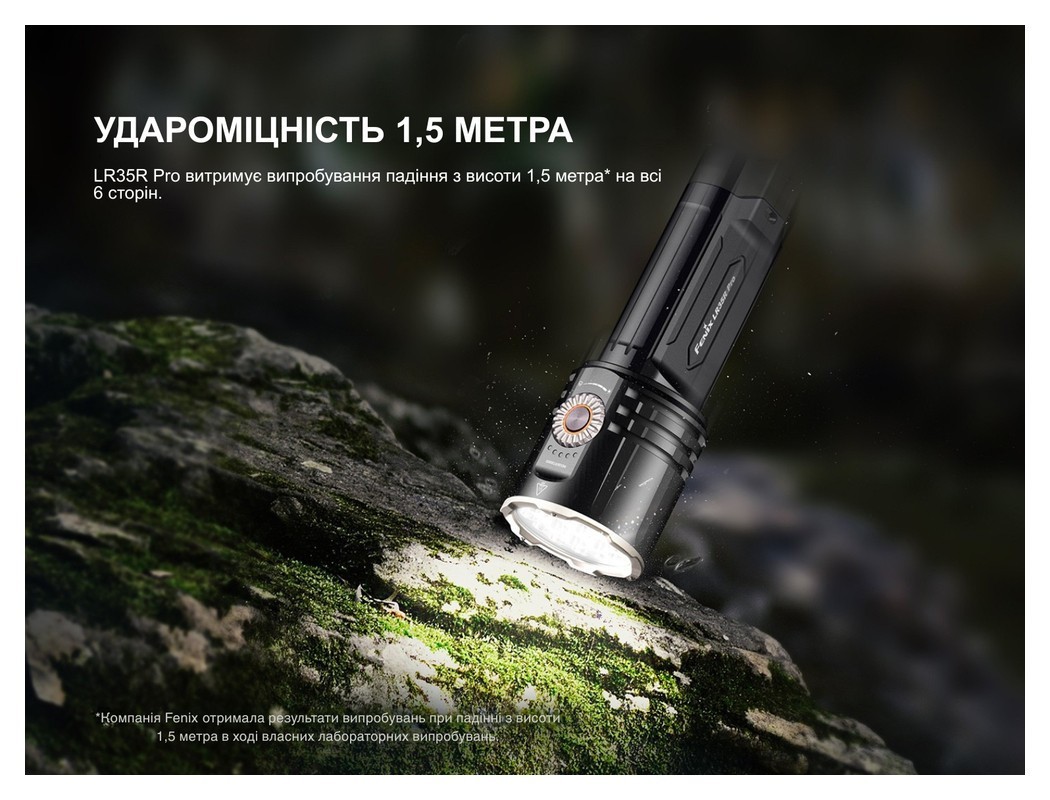 Ліхтар пошуковий ручний Fenix LR35R PRO, укр, укр