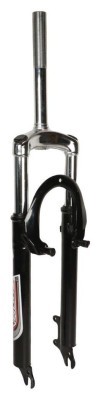 Вилка 26" Амортизационная Сталь 1" disc/v-br резьб. под эксцентрик шток-200мм travel-50мм PJ-06S-26VD черный резьба 100мм