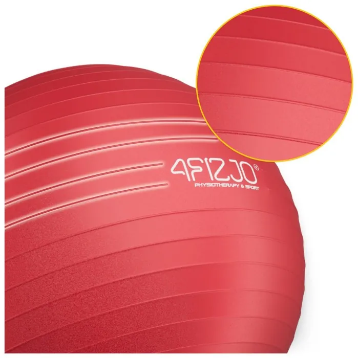 Мяч для фитнеса (фитбол) 4FIZJO 85 см Anti-Burst Red (P-5907739316387)