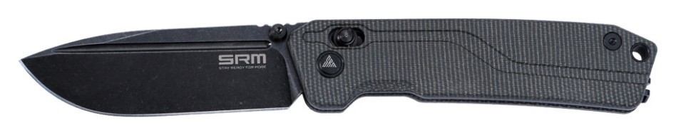 Ніж складаний SRM Rubik 7228L-MB2, чорний