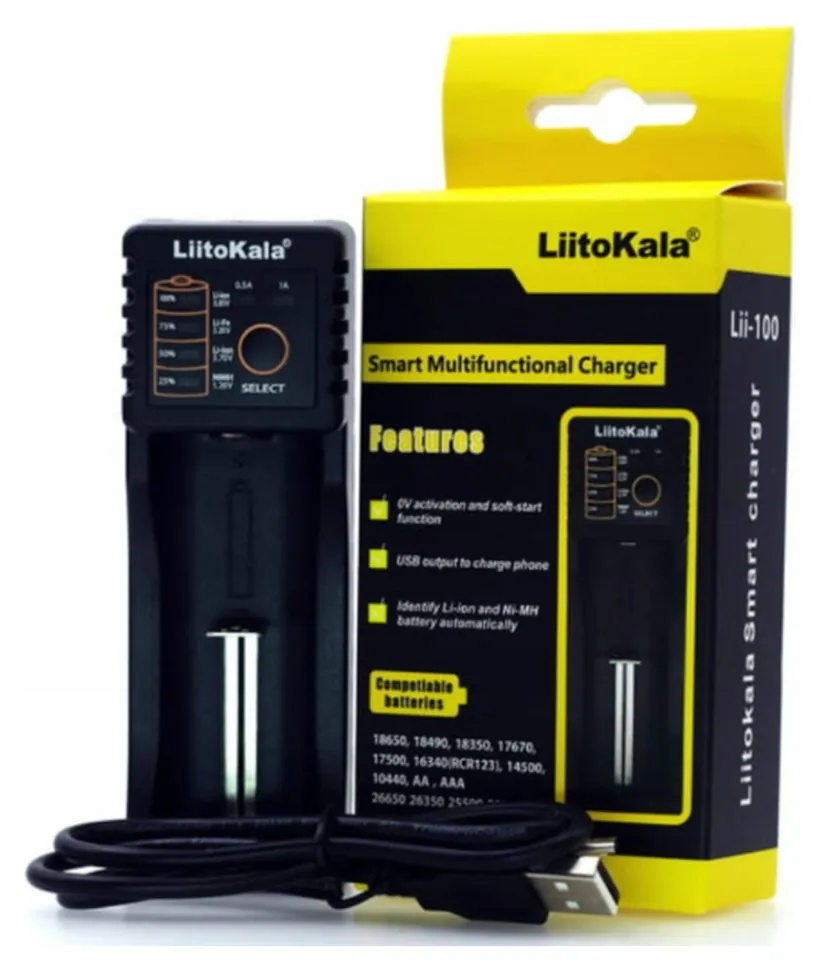Зарядний пристрій LiitoKala Lii-100 (FNR_Lii-100)