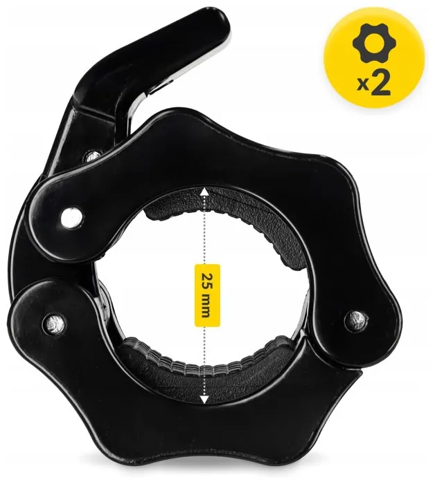 Замки (зажимы) для грифа 4FIZJO Quick Release 25 мм 2 шт (P-5905973407519)