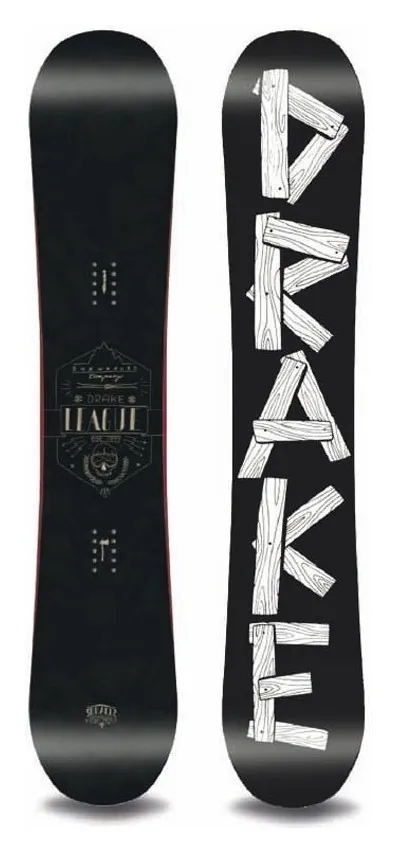 Сноуборд Drake LEAGUE 152 Black/white (76281007) O (159 см black, white)