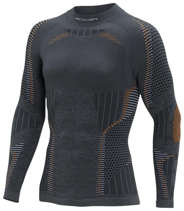 Термофутболка з довгим рукавом чоловіча Accapi Ergoracing 2025, Anthracite/Orange, M/L