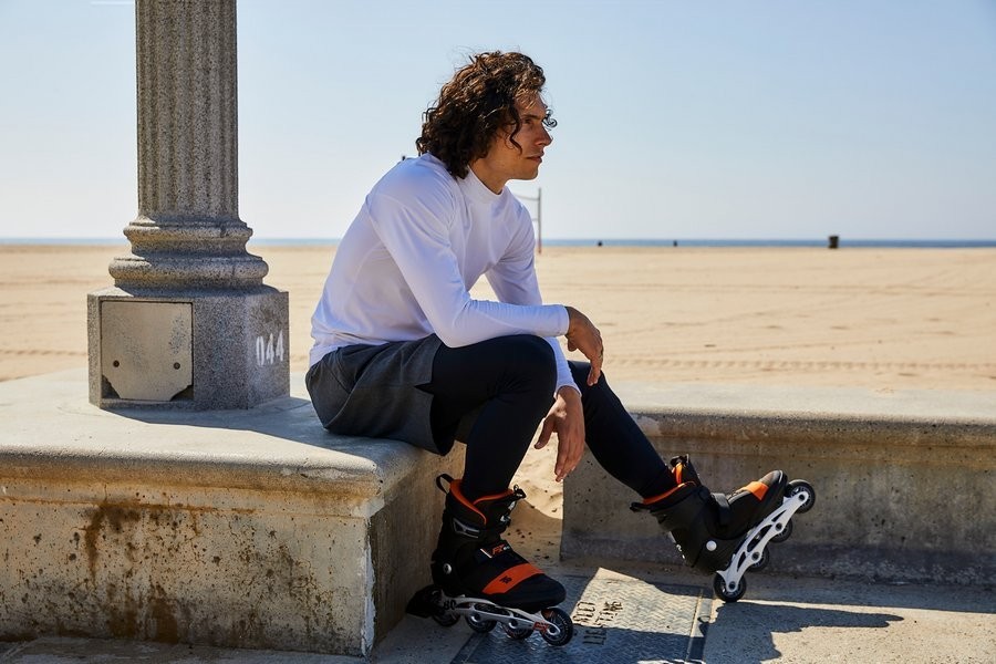 Роликові коньки для дорослих K2 F.I.T. 80 ALU M 38 (6.0US) 240мм Black/dark grey/orange (30E0260.1.1), укр, укр