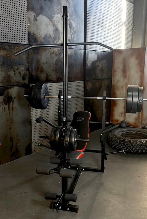 Лава для жима с тягой, 4 грифа, 100 кг блинов RN-Sport