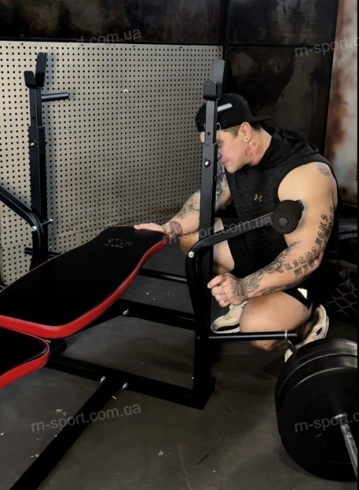 Лава для жима с тягой, 4 грифа, 100 кг блинов RN-Sport