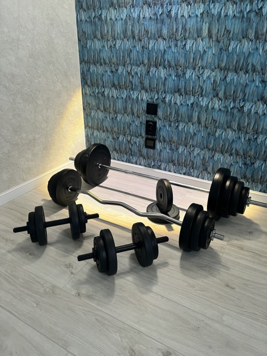 Лава для жима с тягой, 4 грифа, 100 кг блинов RN-Sport