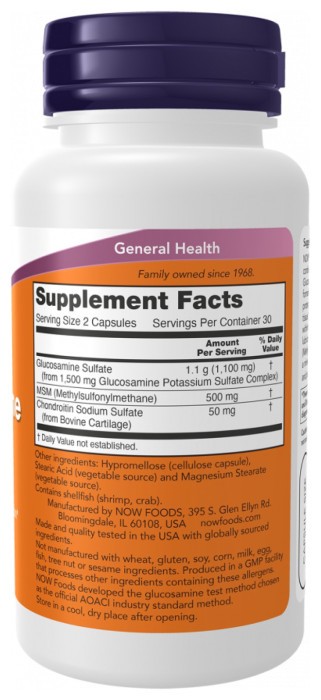 Glucosamine & MSM - 60 caps