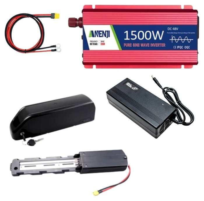 Зарядна станція 48В 17,5А з інвертором 1500Вт, укр, укр