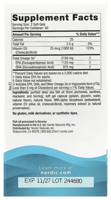 Ultimate Omega 2X D3 - 60 softgels