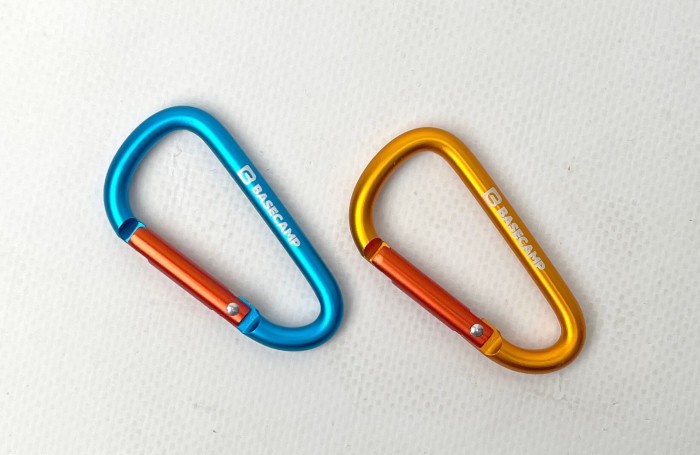 Набор алюминиевых сервисных карабинов Base Camp Delta 6 Straight Set, 2 шт, Blue/Orange