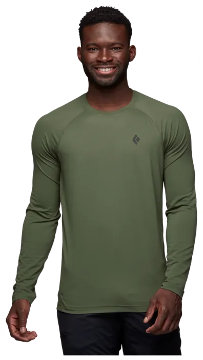Футболка с длинным рукавом мужская Black Diamond M Alpenglow LS Crew, Tundra, M