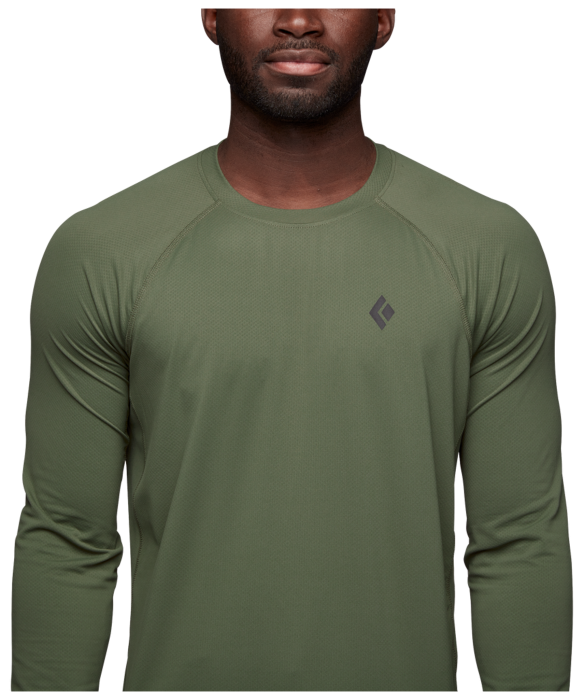 Футболка с длинным рукавом мужская Black Diamond M Alpenglow LS Crew, Tundra, M