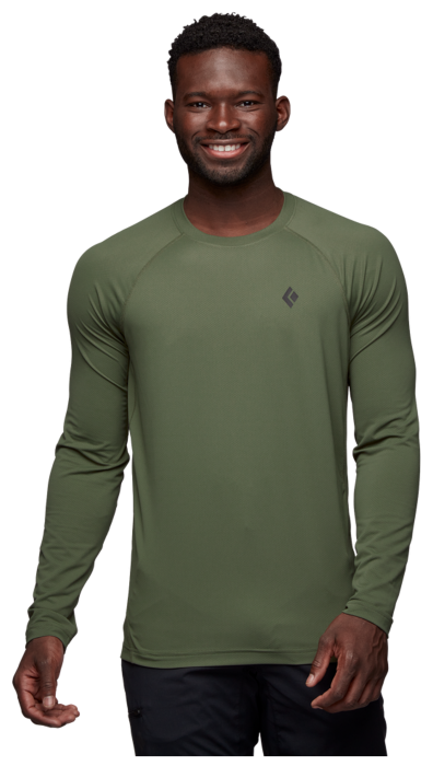 Футболка с длинным рукавом мужская Black Diamond M Alpenglow LS Crew, Tundra, M