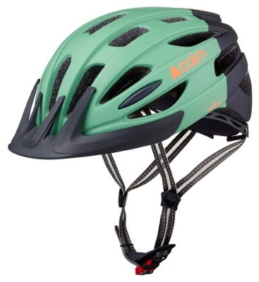 Велошолом Cairn Fusion LED USB green clay-black