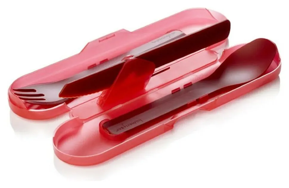 Набір приборів для їжі Humangear GoBites Trio (Uni red)