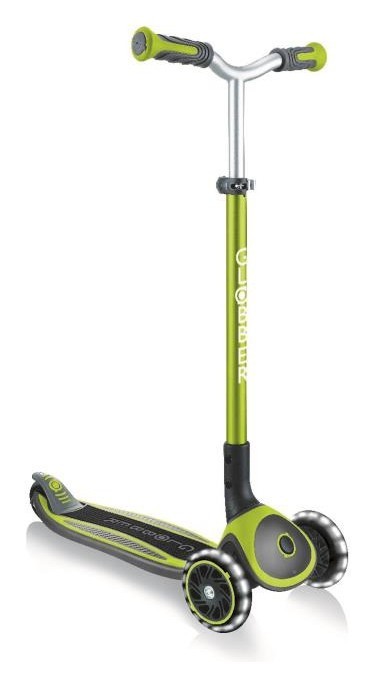 Самокат GLOBBER серії MASTER LIGHTS зелений, колеса з підсвіткою, 50кг, 4+