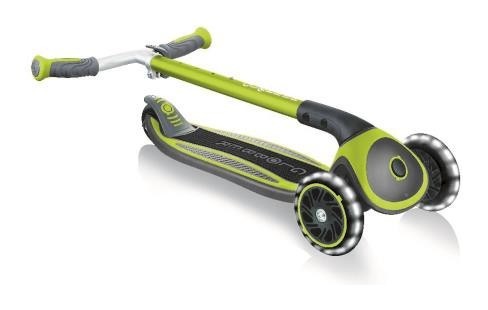 Самокат GLOBBER серії MASTER LIGHTS зелений, колеса з підсвіткою, 50кг, 4+