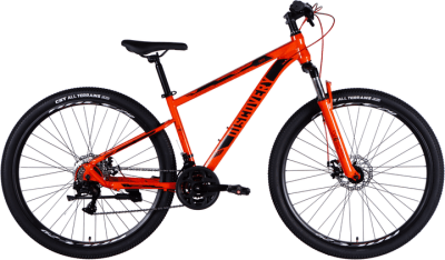 Велосипед ST 29" Discovery TREK DD FR рама-16" оранжевый 2025
