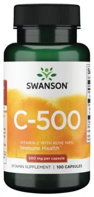 Vitamin C with Rose Hips 500 mg - 100 caps