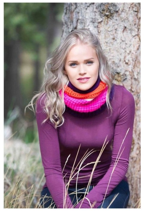 Шарф-труба-шапка Buff Knitted Neckwarmer Hat Ramdon, Red Clay