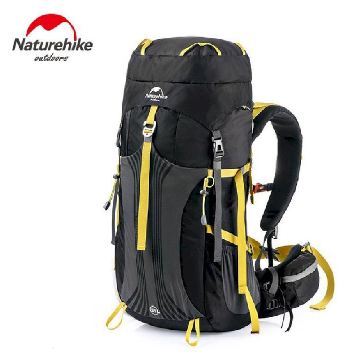 Рюкзак туристичний Naturehike NH16Y020-Q, 55 л, чорний, укр, укр
