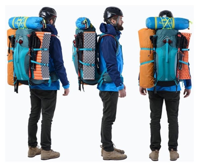 Рюкзак туристичний Naturehike NH16Y020-Q, 55 л, чорний