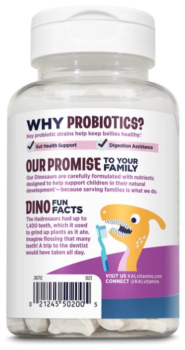 Dino-Dophilus™ Kids Probiotic - 60 chewables Black Cherry