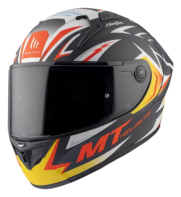 Мотошолом MT KRE+ Carbon Acosta A37 Matt Blue M