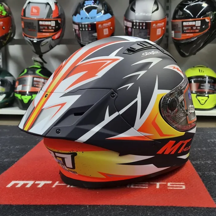 Мотошолом MT KRE+ Carbon Acosta A37 Matt Blue M