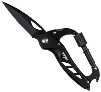 Ніж Tribe Carabiner Knife T-MG-0014-black